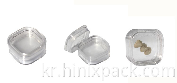 1.5 Inch Plastic Membrane Dental Crown Box Jewelry Box